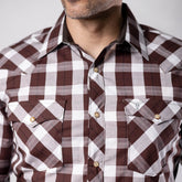 Camisa Cactus Cua Marron/Blanco 138